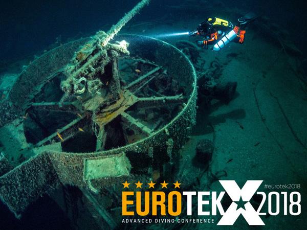 Get inspired at EUROTEK 2018 - feature image of technical diver on wreck