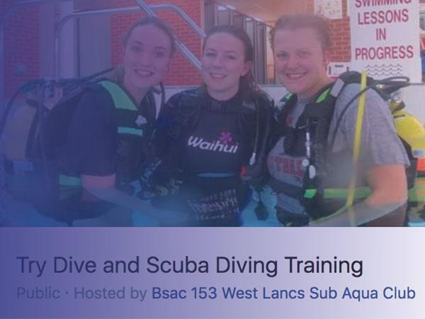 Use Facebook to promote Try Dives and course events