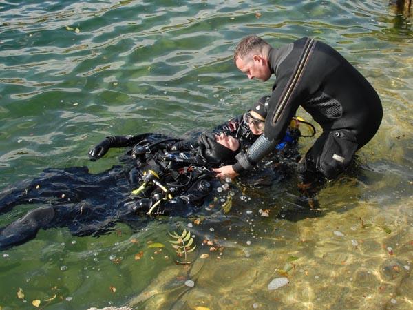 Practical rescue of diver
