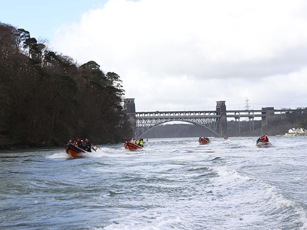 Thumbnail photo for Clubs take to the water for Menai Boat Run 2024