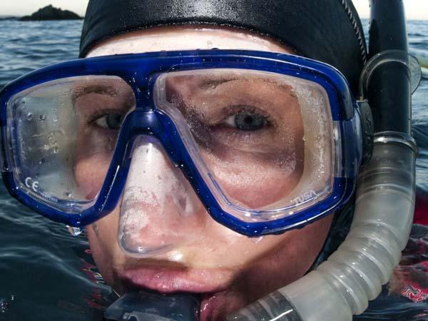 Thumbnail photo for What happens when you need to wear contact lenses underwater?