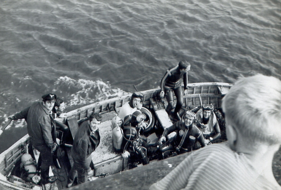 St Abbs boat diving 1966