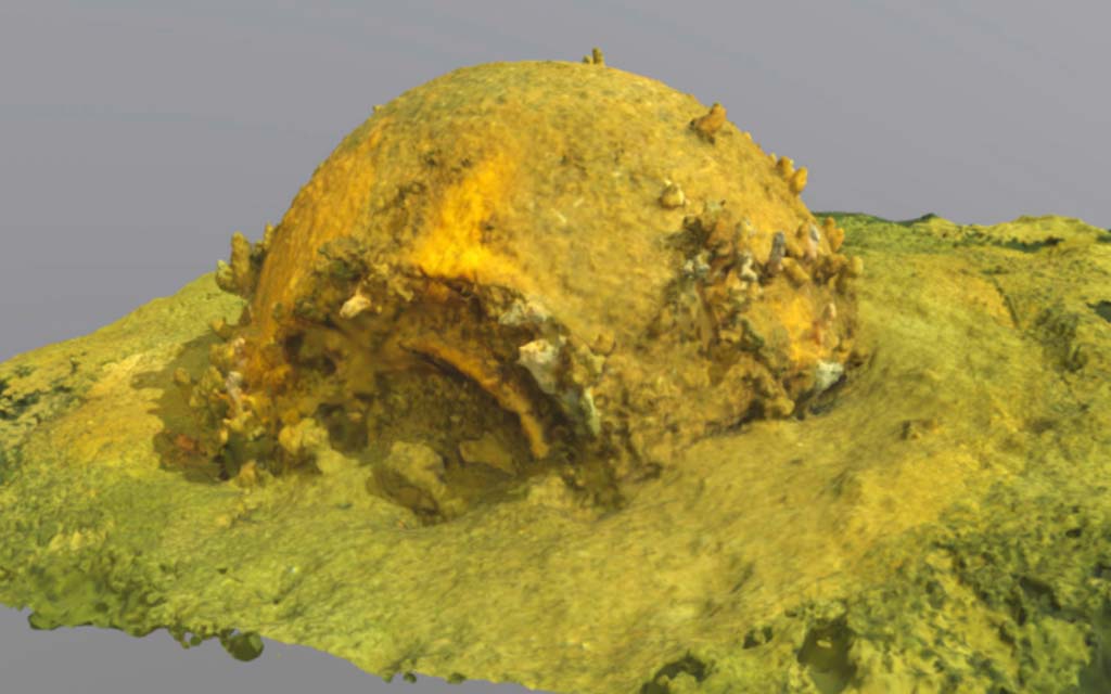 The image shows photogrammetry from the widely publicised Project Highball expedition
