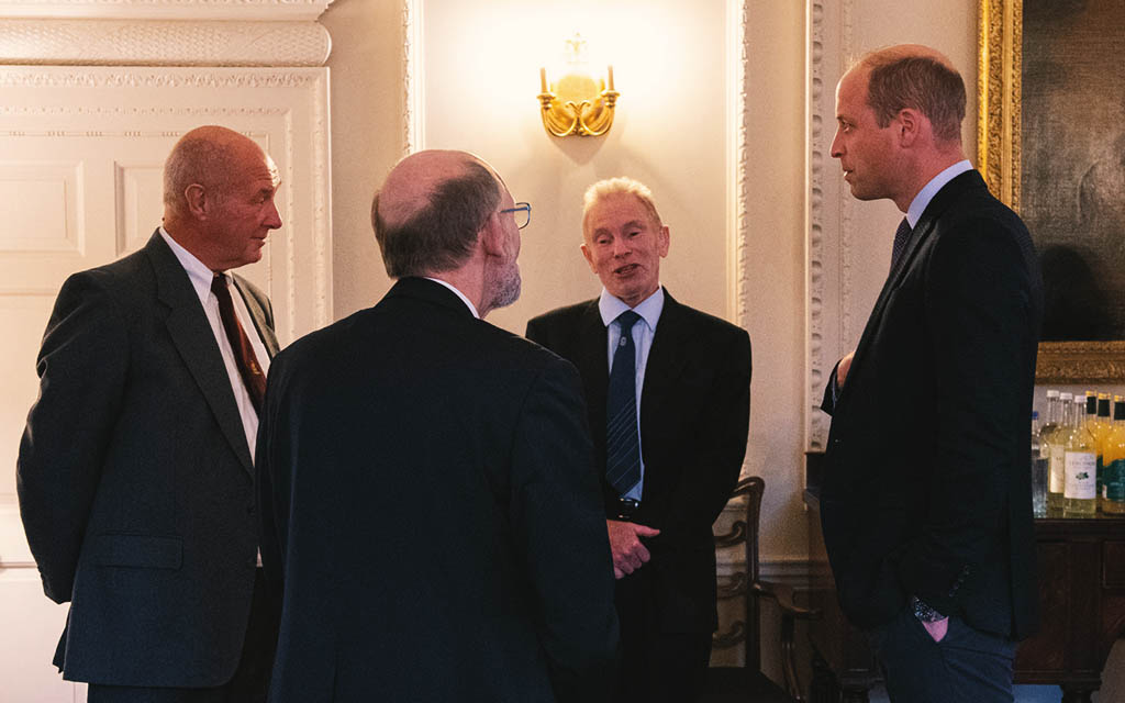 Members of IPSAC meet the Duke of Cambridge to receive their award