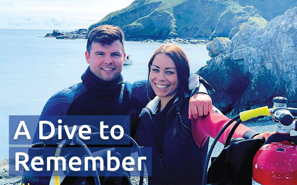Katie and Sean on their first visit to Porthkerris