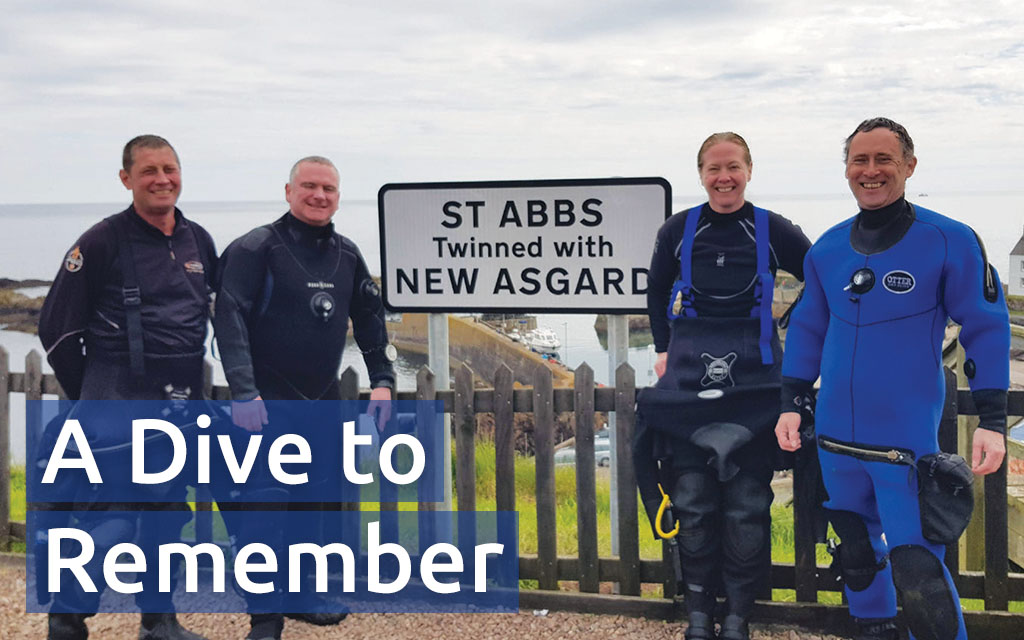 Clare (centre right) and friends at the famous New Asgard sign
