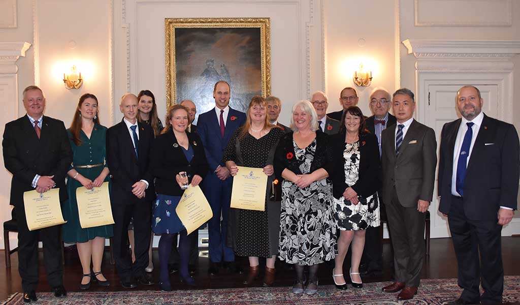 Gun Rocks Cannon project team received the Duke of Cambridge Scuba Award today