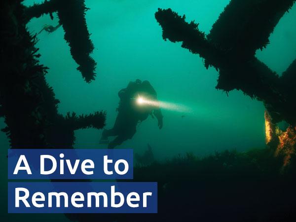 Nicky Baker investigates the sunken wreck of the USS Illinois