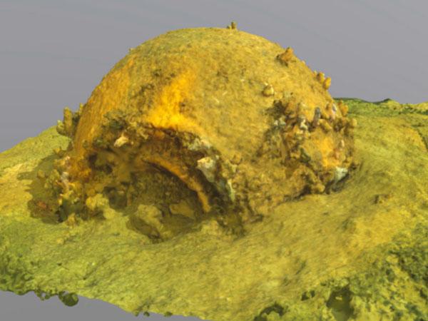 The image shows photogrammetry from the widely publicised Project Highball expedition