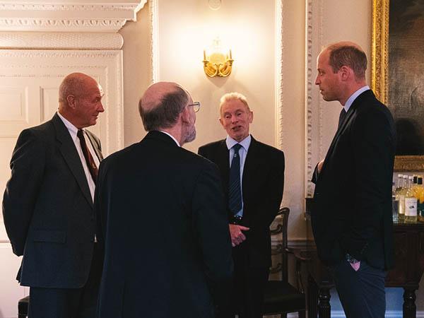 Members of IPSAC meet the Duke of Cambridge to receive their award