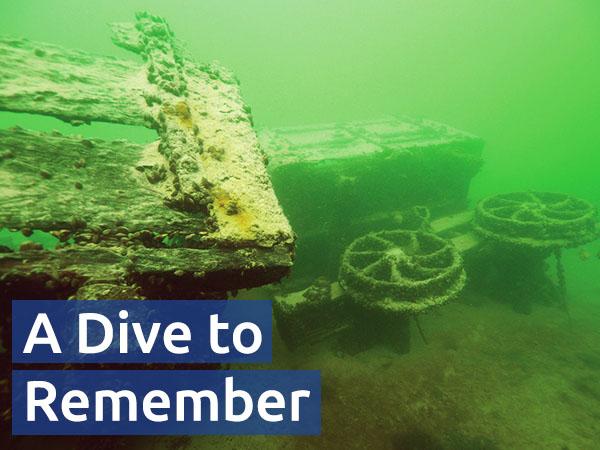 Sunken rail wagon relics in Bedfordshire’s Blue Lagoon