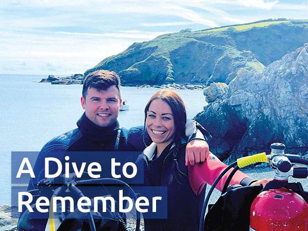 Katie and Sean on their first visit to Porthkerris