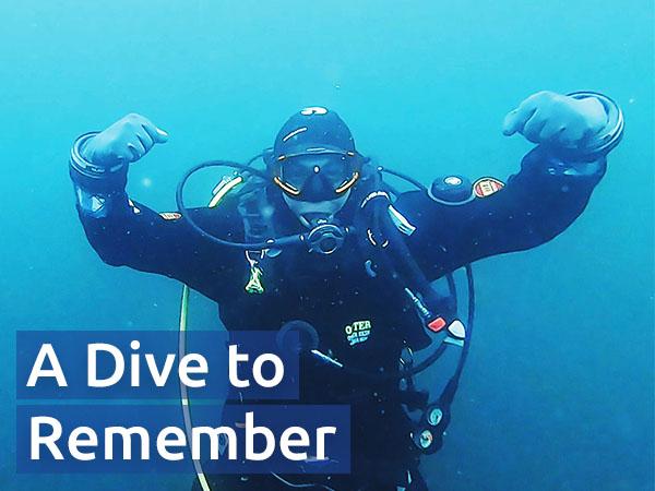 Michael Bolus diving the SS Ramsgarth wreck