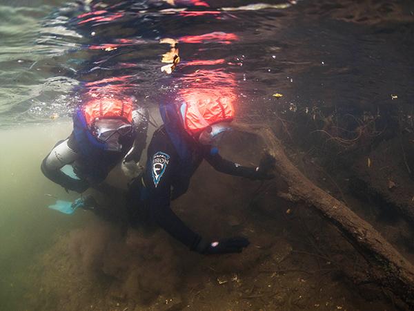 Thumbnail photo for Snorkelling under bridges