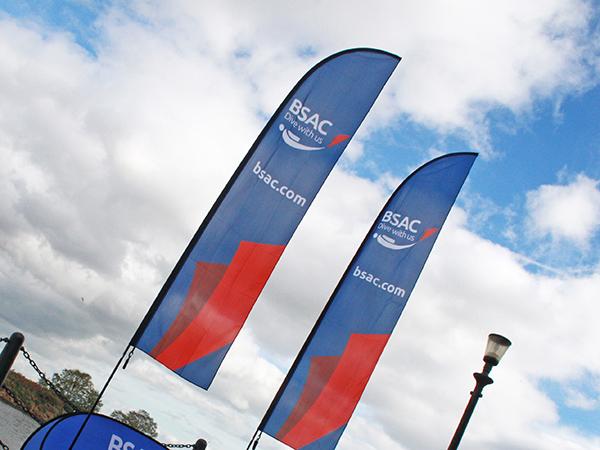 Thumbnail photo for Make your club impossible to miss with new BSAC feather flags