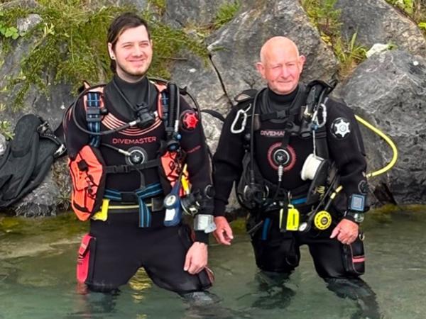 Thumbnail photo for Kurt fulfils dream of diving thanks to Diving for All and Droylsden Sub-Aqua Club