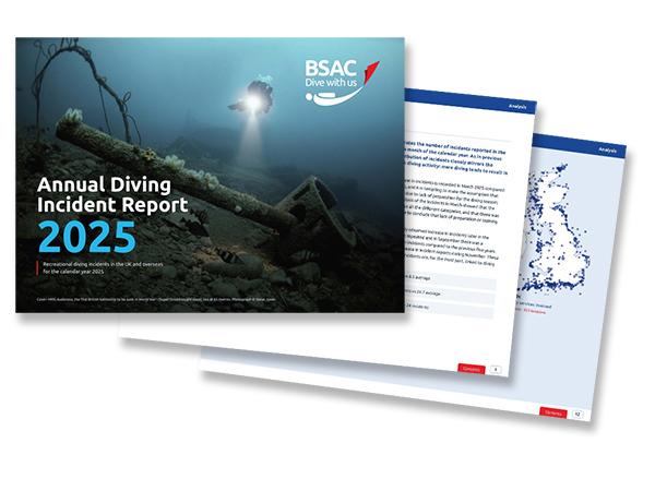 Thumbnail photo for Learning from every dive: BSAC Diving Incident Report 2025 webinar, Monday 2 November