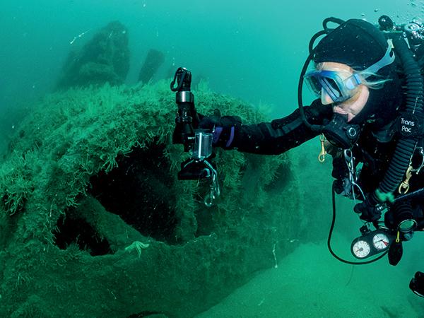 Thumbnail photo for Diving the Iona II paddle steamer off Lundy Island