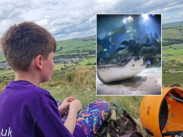 Thumbnail photo for JoJo ready to face sharks and save the oceans at Skegness Aquarium