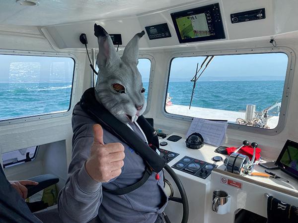 Thumbnail photo for Good eggs brave Easter temperatures to raise funds for Weymouth RNLI