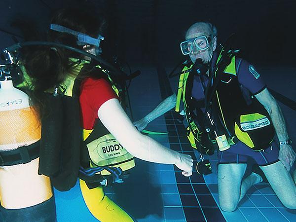 The late George Brookes, a founder member of BSAC, remained active in diver training into his eighties