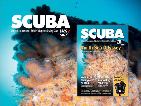 Thumbnail photo for April issue of iSCUBA