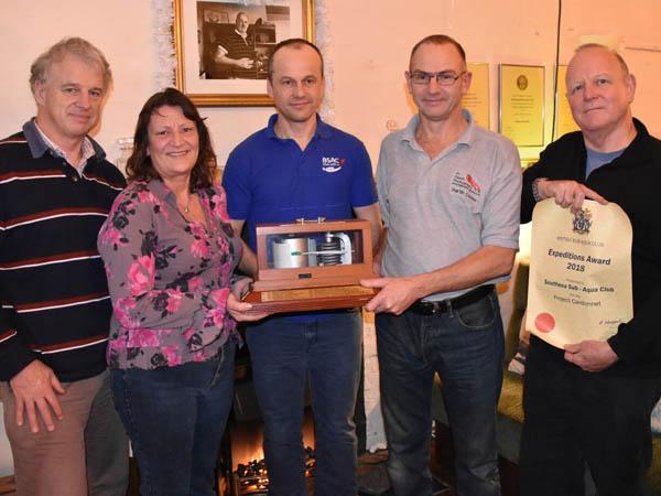 Southsea Sub-Aqua Club awarded BSAC Expedition Trophy