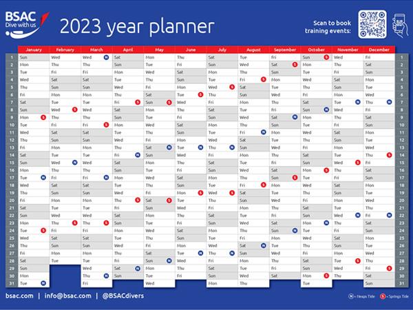 BSAC 2023 year planner