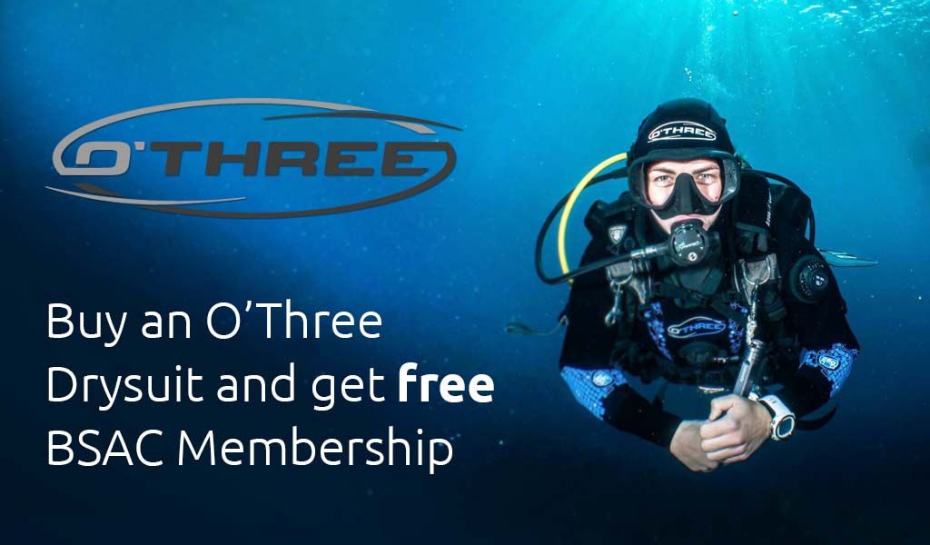 O’Three drysuit BSAC membership deal