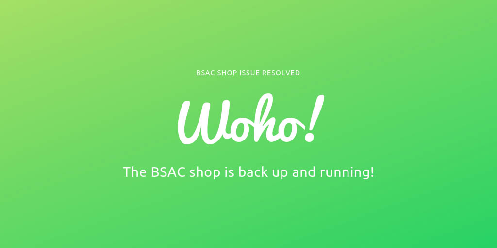 BSAC shop is back online