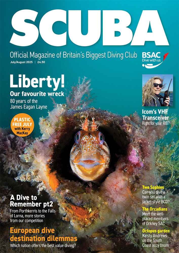 iSCUBA 157 front page