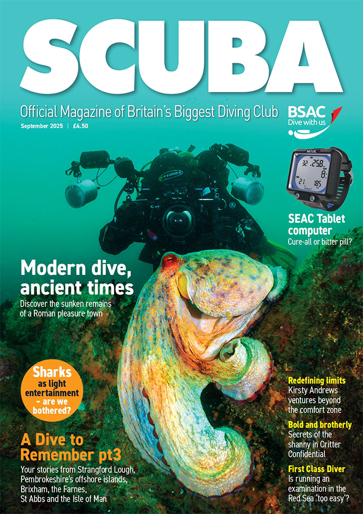 iSCUBA 158 front page