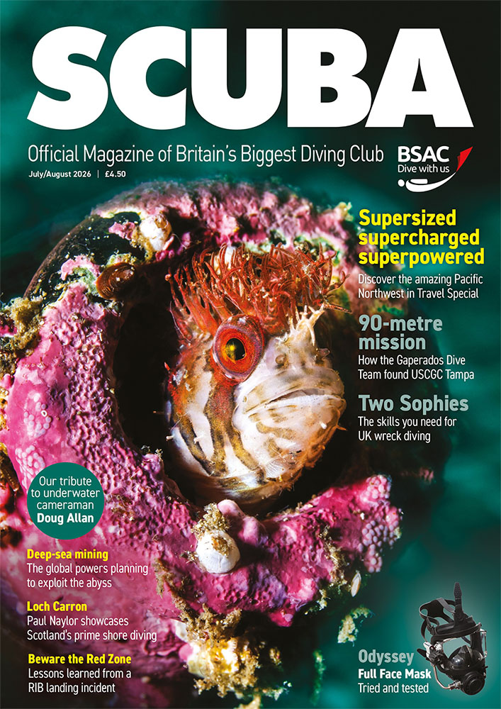 iSCUBA Jul/Aug issue 167 front page