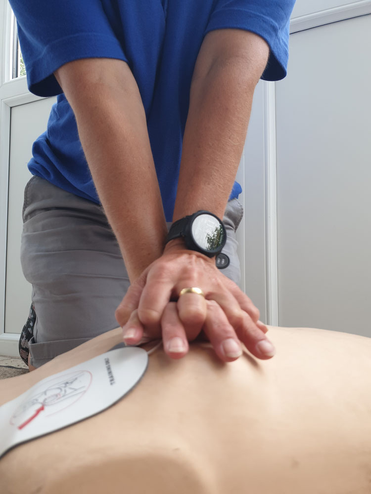 chest compressions