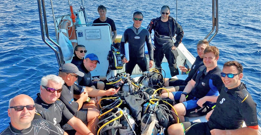 Drifting Divers in Cyprus