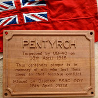 Brighton divers honour the Pentyrch