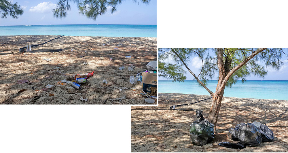 Cayman Islands - before and after