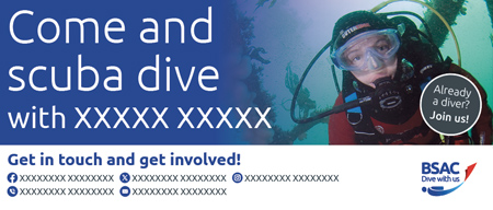 Come and dive banner