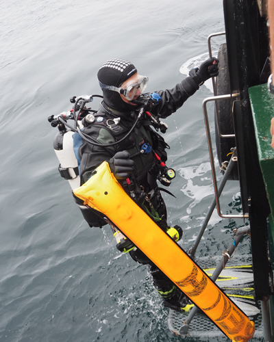 Diver recovery in Shetland