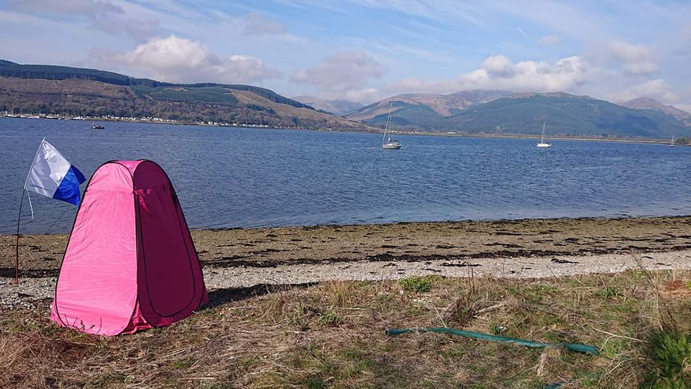 Dunoon pink toilet