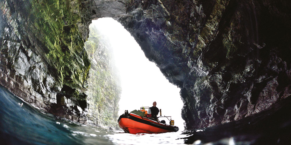 Heading through the entrance of the Hols Hellier archway