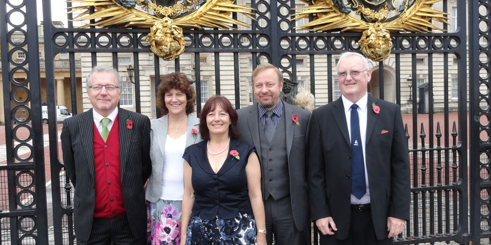 HMS Venerable Project divers at Buckingham Palace