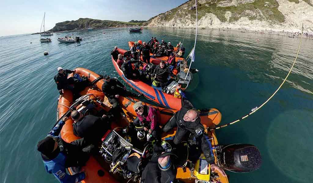 Luton BSAC at Lulworth Cove, Portland, Dorset