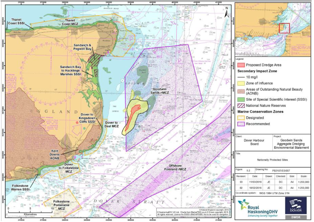 MCZ boundary and dredge zone 