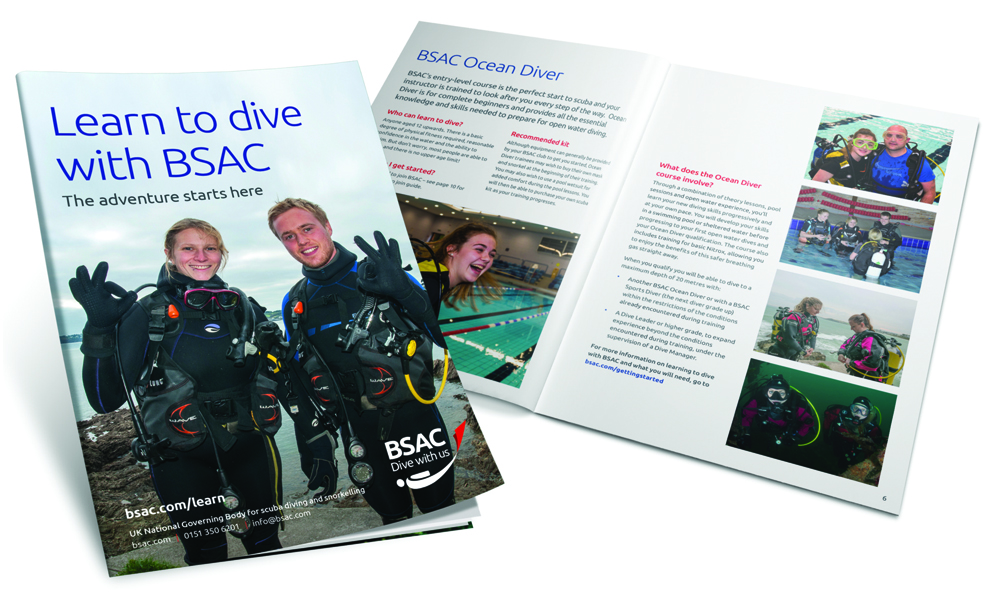 Newly branded marketing materials for BSAC clubs