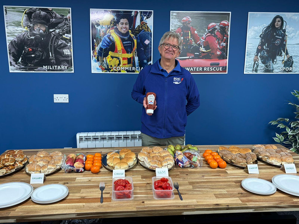 Stephen Dorricott with food