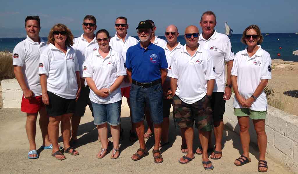 Ray with members of RAF Akrotiri