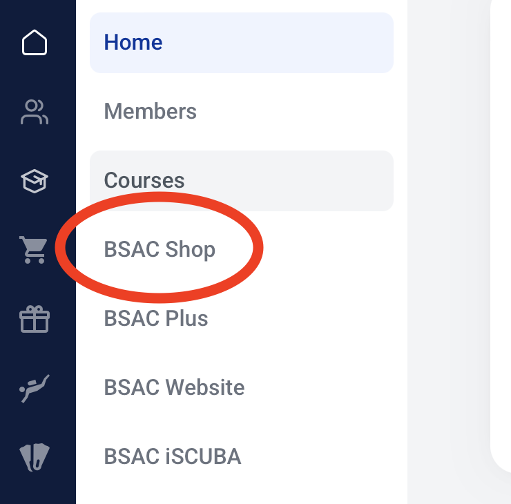 MyBSAC shop link