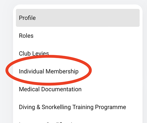 View profile button