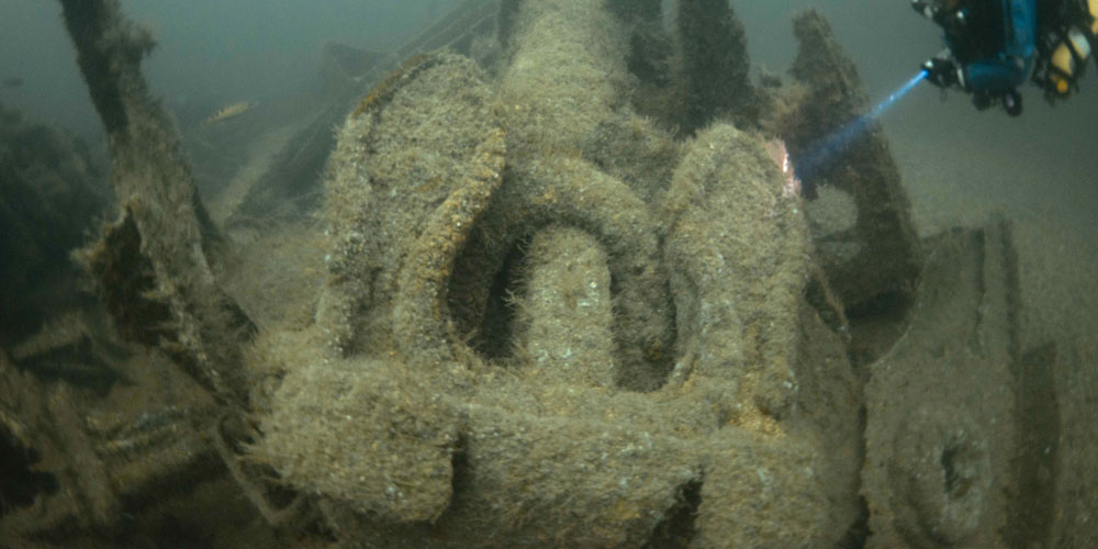 SS Luxur’s hefty anchor